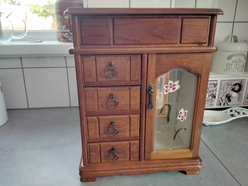 Vintage wooden jewelery - box, 4