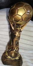 football trophy Boot Ball figure man cave bar statue gold world cup memorabilia 
