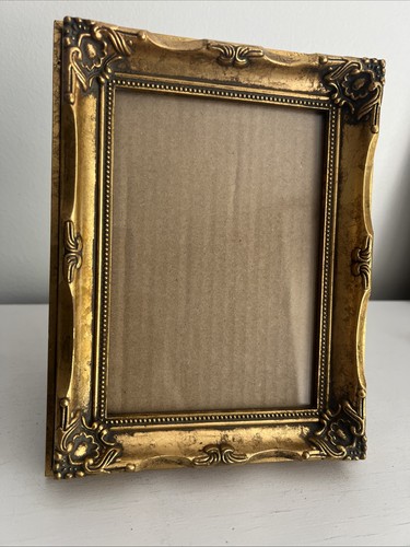 Vtg wood frame gold - vtg,
