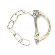 Genuine Ifor Williams Tipper Trailer Stainless Steel Lynch Pin & Chain – P1098