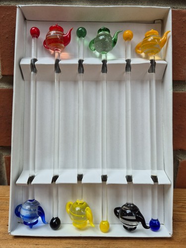 Glass teapot stirrers 6 - stirrers,