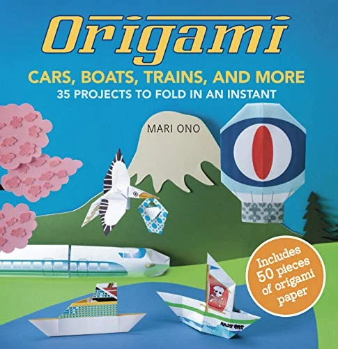 Origami cars boats trains - origami,