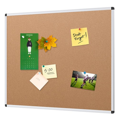 Cork notice board 120x90cm - cork,