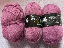 🧶 160g appx Emu Wool Rich Cygnet YARN Shade 1048 Mauve 4 ply 75% Wool