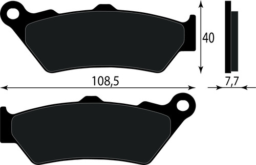 Front brake pad 61370721a - brake,