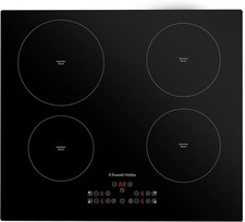 Russell Hobbs RH60IH413B 59cm Electric Induction Hob 4 Cooking Zones LED Display