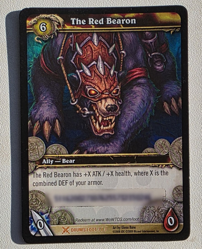 The red bearon wow - 'the, bearon'