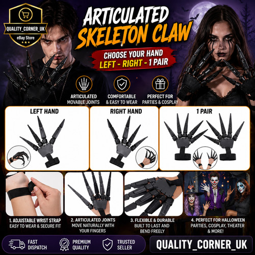 Halloween articulated fingers - articulated,