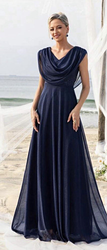 Women navy chiffon - women’s,