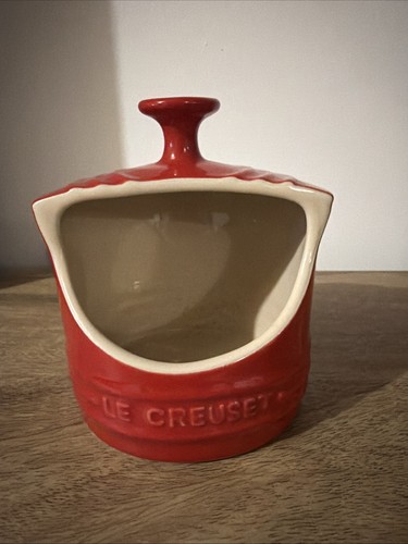 Creuset red stoneware salt - creuset,