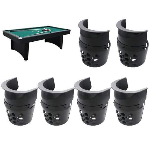 Plastic pool table pockets - pool,