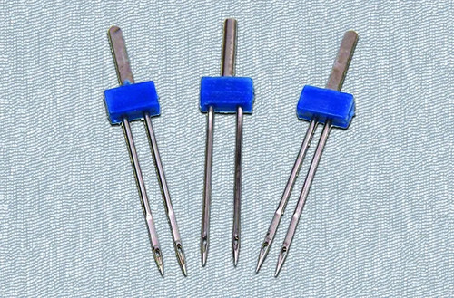 Twin needles for - needles, sewing