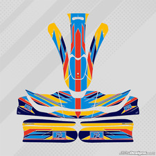 2016 FA ALONSO STYLE KG508/507 + M10 FULL KART STICKER KIT - JakeDesigns