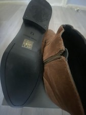 FRANK WRIGHT MENS SUEDE TOBACCO OILED FARADAY BOOTS UK 12