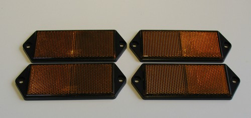 Amber reflectors trailer parts - amber,