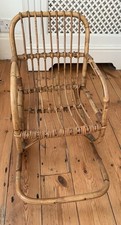 Childs Wicker Wooden Rocking