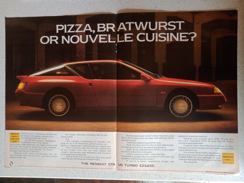 1986 renault gta turbo - 1986,