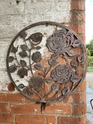 Coloured metal robin roses - coloured,