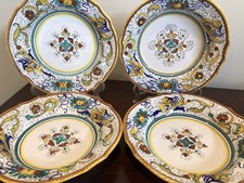 Deruta Rafaelesco Shallow Soup Bowls Set of 4