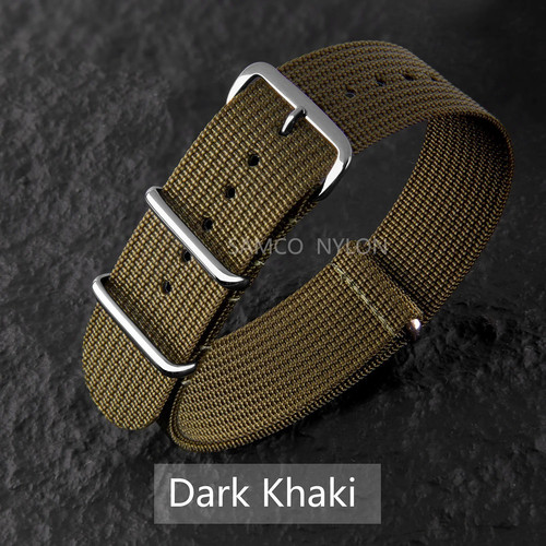 Nato watch strap ribbed nylon - watch,