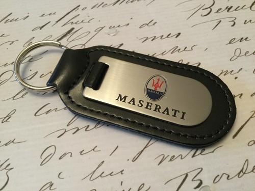 Maserati key ring etched and - etched,