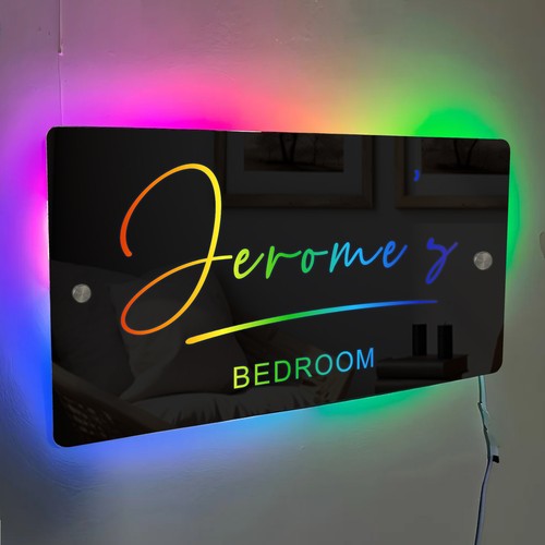 Personalised mirror led neon - mirror,