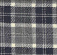 Silver Bannockbane Tartan Fabric 13oz 100% Pure Wool