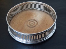 Solid Sterling Silver Champagne/ Wine Bottle Coaster London By A Chick & Sons Lt