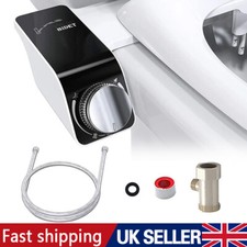 Bidet Toilet Seat Attachment Self Cleaning Dual Nozzle Bathroom Water Spray U