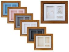 3D 10"x8" Deep Box FRAME Antique Pine Deep Baby Cast 3 Medal Lego Pokemon Photo^