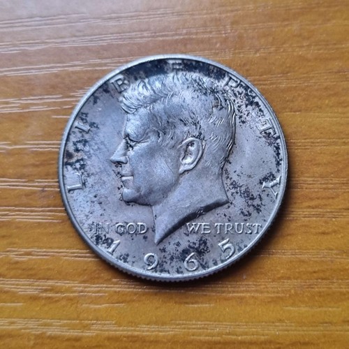 1965 kennedy half dollar - half,