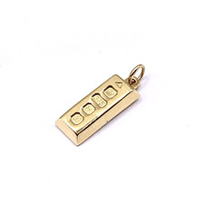 Ingot Pendant 9 ct Gold Gold