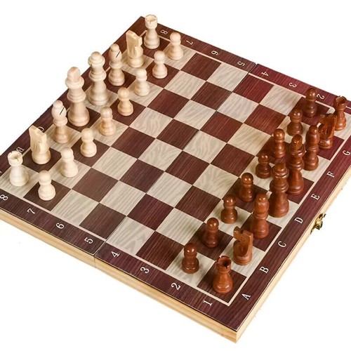 Magnetic chess set wooden - chess,