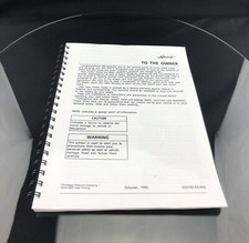 Winnebago 1996 Spirit Itasca Motor Home Owners Manual User Guide Coil Bound