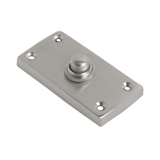 Door Bell Push 75mm Victorian Traditional Simple Stylish Satin Chrome Brass