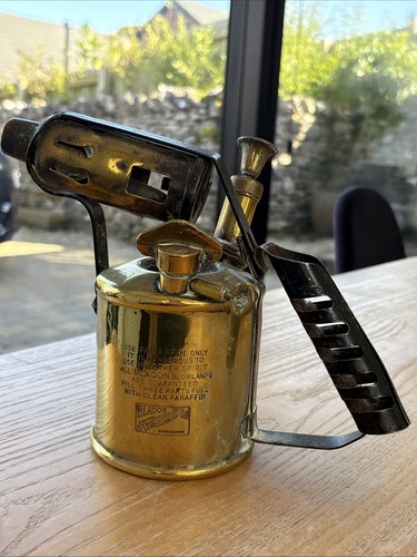 Vintage brass paraffin blow