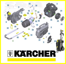 Genuine Karcher HD 6/13 Spare Parts Replacement with Diagram 1.520-954.0 Pump ec