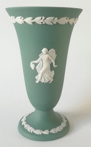 Wedgwood jasper vase teal - wedgwood,