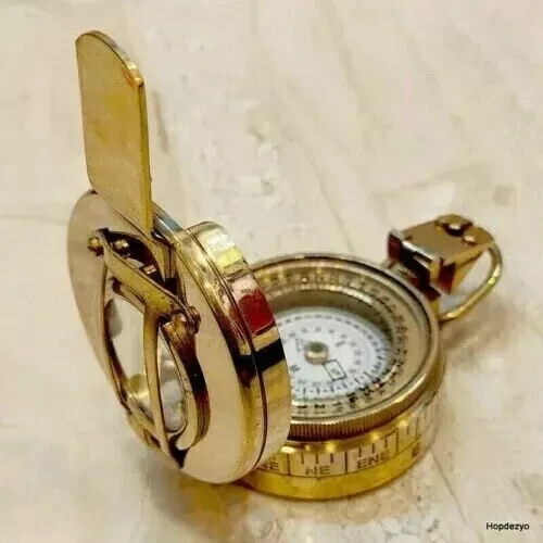 Nautical solid brass compass - solid,