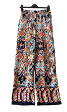 ZARA Womens Paisley Print Wide