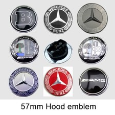 57mm Hood decoration Bonnet emblem for Mercedes Benz AMG BRABUS front badge