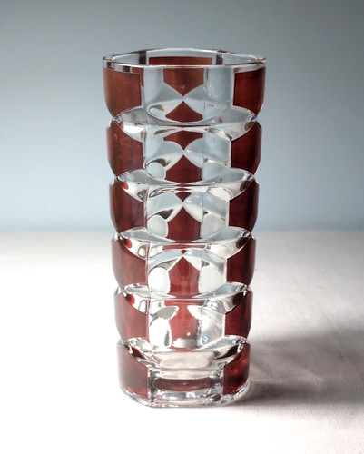 Vintage ruby red - ruby, clear
