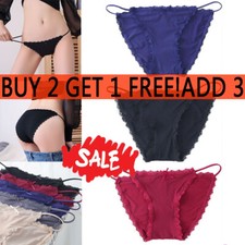 Woman Lace Sexy Satin Briefs