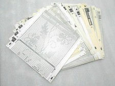 Pattern punch cards for Pfaff