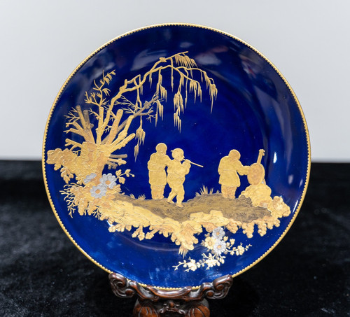 Rare minton 19th cobalt blue - c,