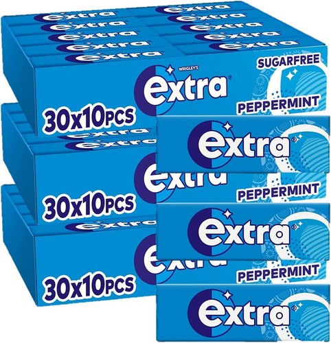 Extra peppermint chewing - gum,