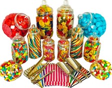 Plastic Sweet Jars x12, 100