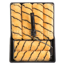 9inch Paint Roller Sleeves Set Frame And Painting Tray Replacement Emulsion 8Pcs