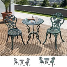 3X Cast Aluminum Bistro Set