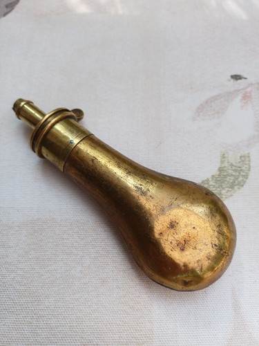 Antique brass flintlock pistol - antique,